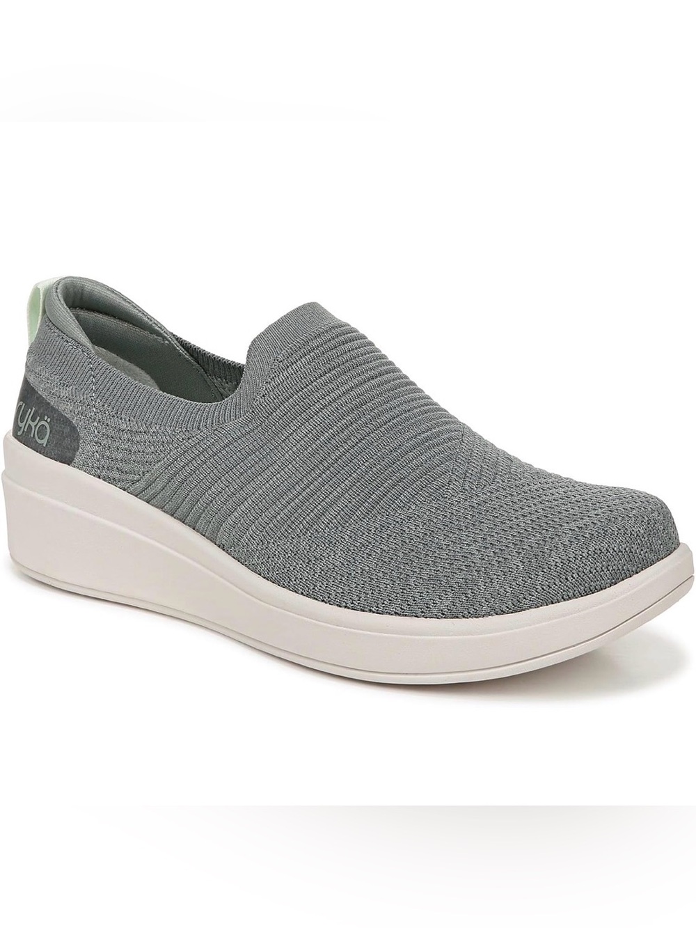 0174: Ryka Women’s Limitless Slip-On Knit Sneaker — Forest Green